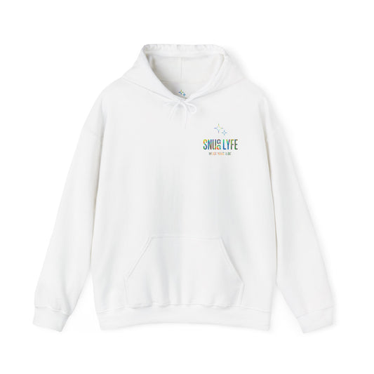 Snugg Lyfe Hooded Sweatshirt, Unisex Hoodie for Comfort, Casual Wear, Perfect Gift for Friends, Cozy Layer for Anytime, Chill Vibes