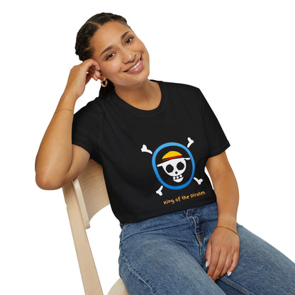 Playful Luffy Inspired Graphic Tee for Casual Wear, Perfect for Fans, Gift for Birthdays, Fun Statement Shirt, Unisex Tee, Novelty Gift