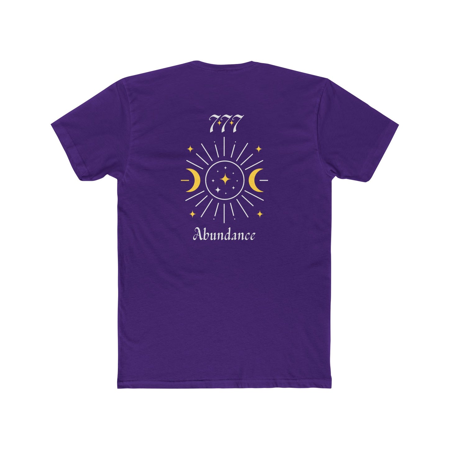 Lucky 777 Abundance Tee — Moon & Sun Spiritual Graphic T-Shirt