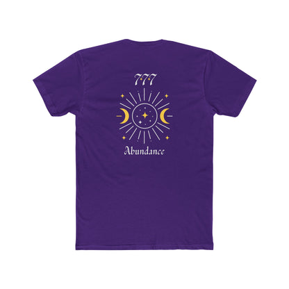 Lucky 777 Abundance Tee — Moon & Sun Spiritual Graphic T-Shirt