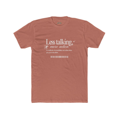 Action Motivational Tee, Unisex Cotton Crew Shirt, Inspirational Top, Casual Wear, Gift for Creatives, Everyday Essentials