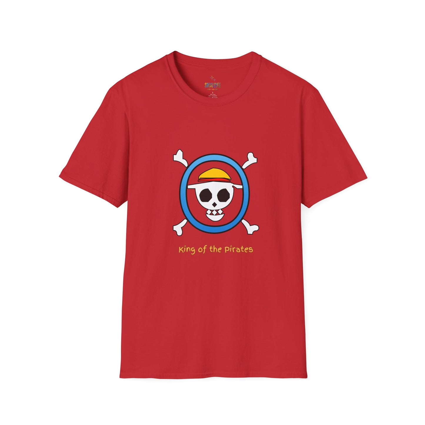 Playful Luffy Inspired Graphic Tee for Casual Wear, Perfect for Fans, Gift for Birthdays, Fun Statement Shirt, Unisex Tee, Novelty Gift