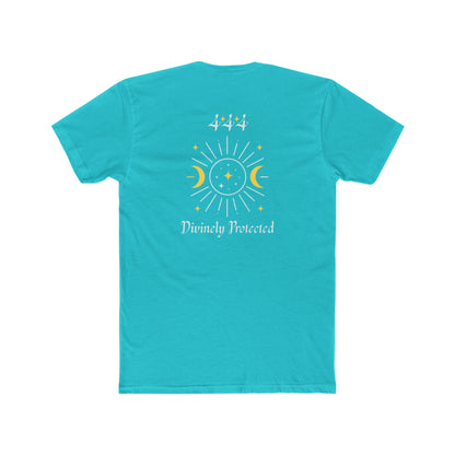 Divinely Protected Crew Tee — Moon & Sun Spiritual Graphic T-Shirt