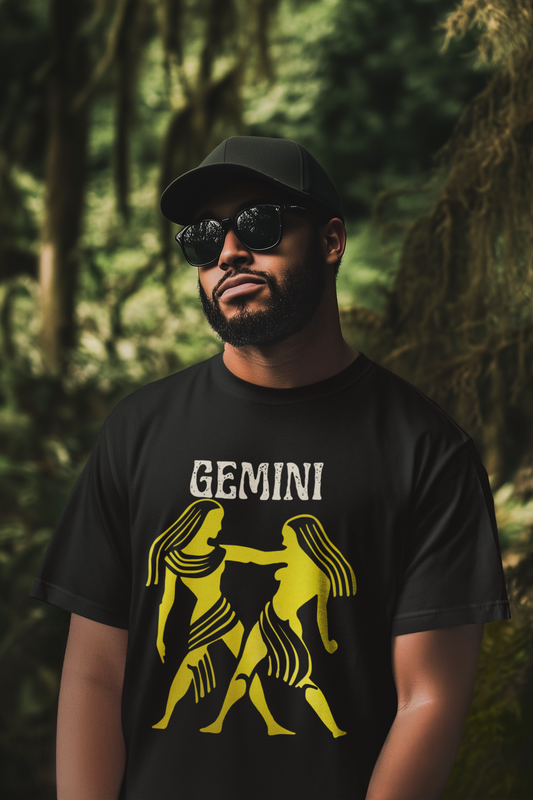 Gemini Zodiac Unisex Crew Tee, Astrology Shirt, Birthday Gift, Cosmic Wardrobe, Horoscope Tee, Zodiac Clothing