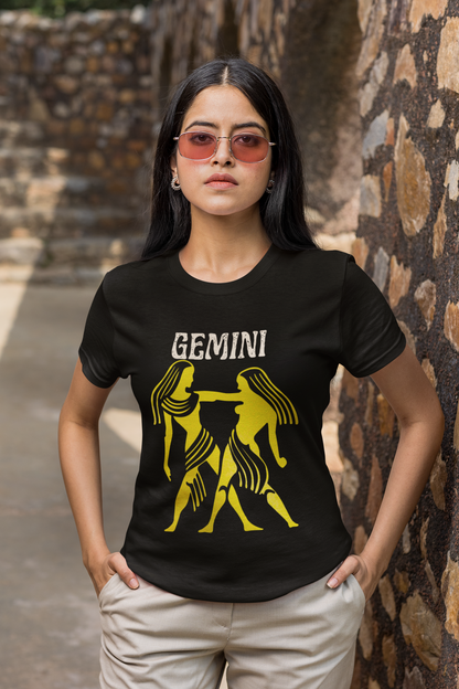 Gemini Zodiac Unisex Crew Tee, Astrology Shirt, Birthday Gift, Cosmic Wardrobe, Horoscope Tee, Zodiac Clothing