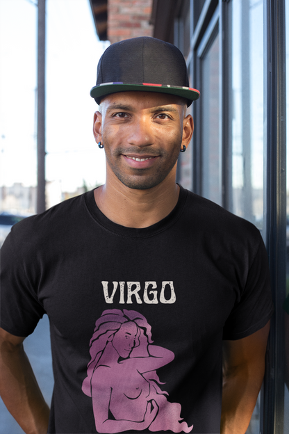 Virgo Zodiac Unisex Cotton Crew Tee, Astrology Shirt, Horoscope Tee, Gift for Virgo, Birthday Apparel, Zodiac Sign T-Shirt