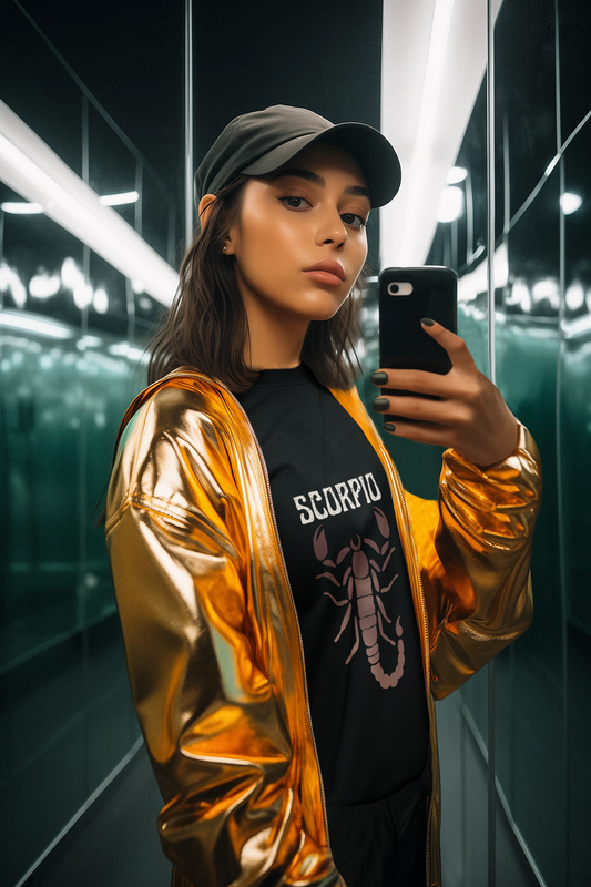 Stylish Scorpio Crew Tee - Zodiac Tee, Astrology Apparel, Scorpio Gifts, Graphic T-Shirt for Birthdays, Horoscope Lovers