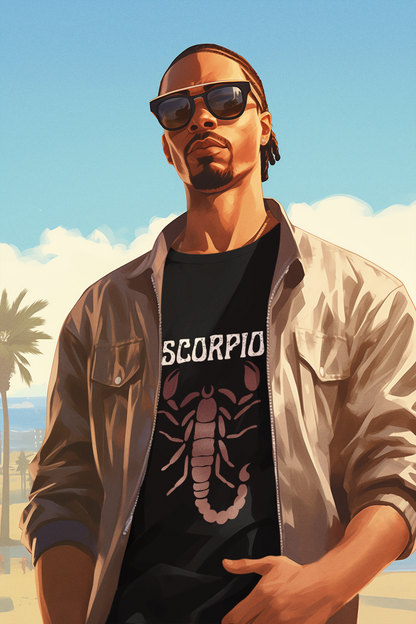 Stylish Scorpio Crew Tee - Zodiac Tee, Astrology Apparel, Scorpio Gifts, Graphic T-Shirt for Birthdays, Horoscope Lovers