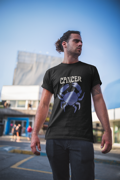 Cancer Zodiac Unisex Cotton Crew Tee | Astrology T-Shirt | Perfect Gift for Cancer Season, Birthday, Horoscope Lovers, Star Sign Apparel