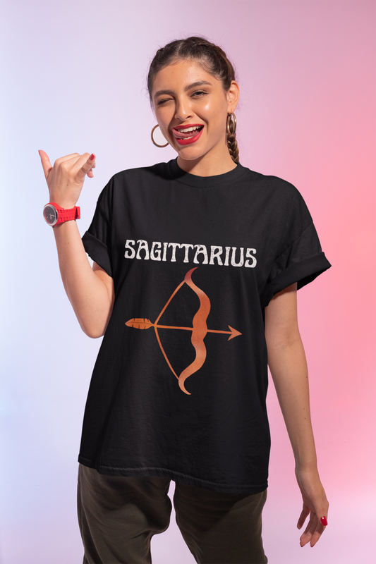 Sagittarius Zodiac Tee - Unisex Cotton Crew Shirt for Astrology Lovers, Horoscope Gift, Birthday Tee, Celestial Fashion, Astrology Apparel