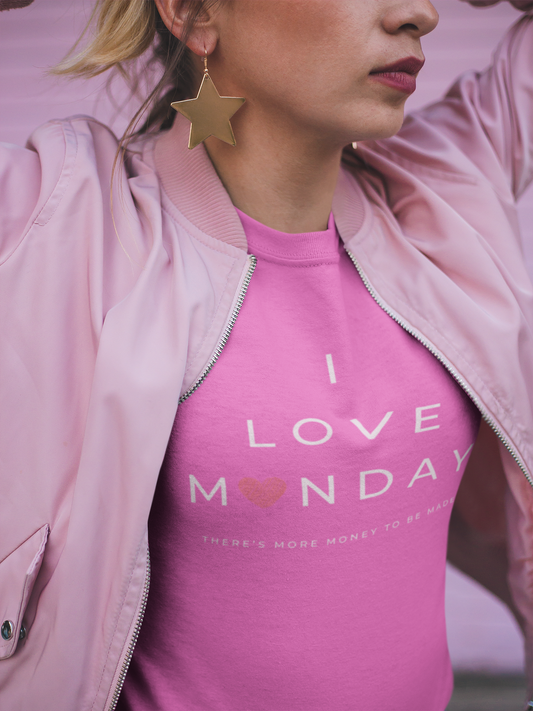I Love Monday Women's Softstyle Tee - Positive Vibe Shirt, Motivational Tee, Casual Wear, Gift for Her, Monday Motivation