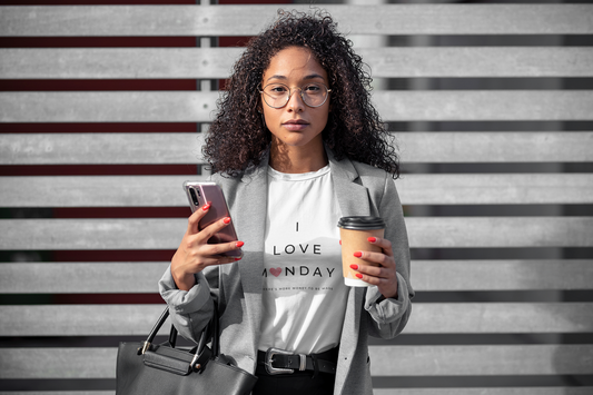 I Love Monday Women's Softstyle Tee - Positive Vibe Shirt, Motivational Tee, Casual Wear, Gift for Her, Monday Motivation