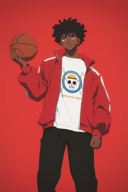 Playful Luffy Inspired Graphic Tee for Casual Wear, Perfect for Fans, Gift for Birthdays, Fun Statement Shirt, Unisex Tee, Novelty Gift