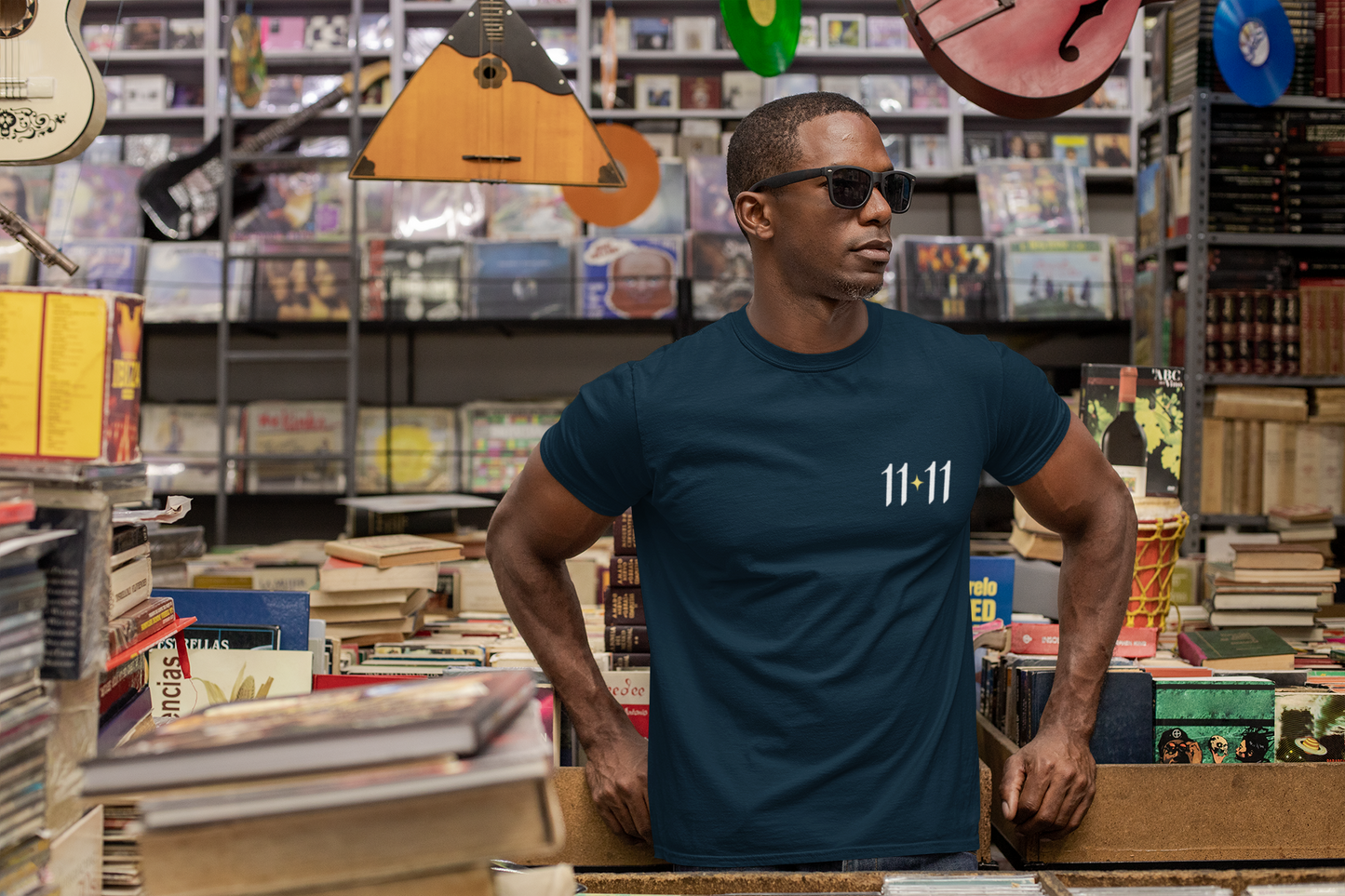 11:11 Manifest Tee — Spiritual Moon & Sun Graphic T-Shirt