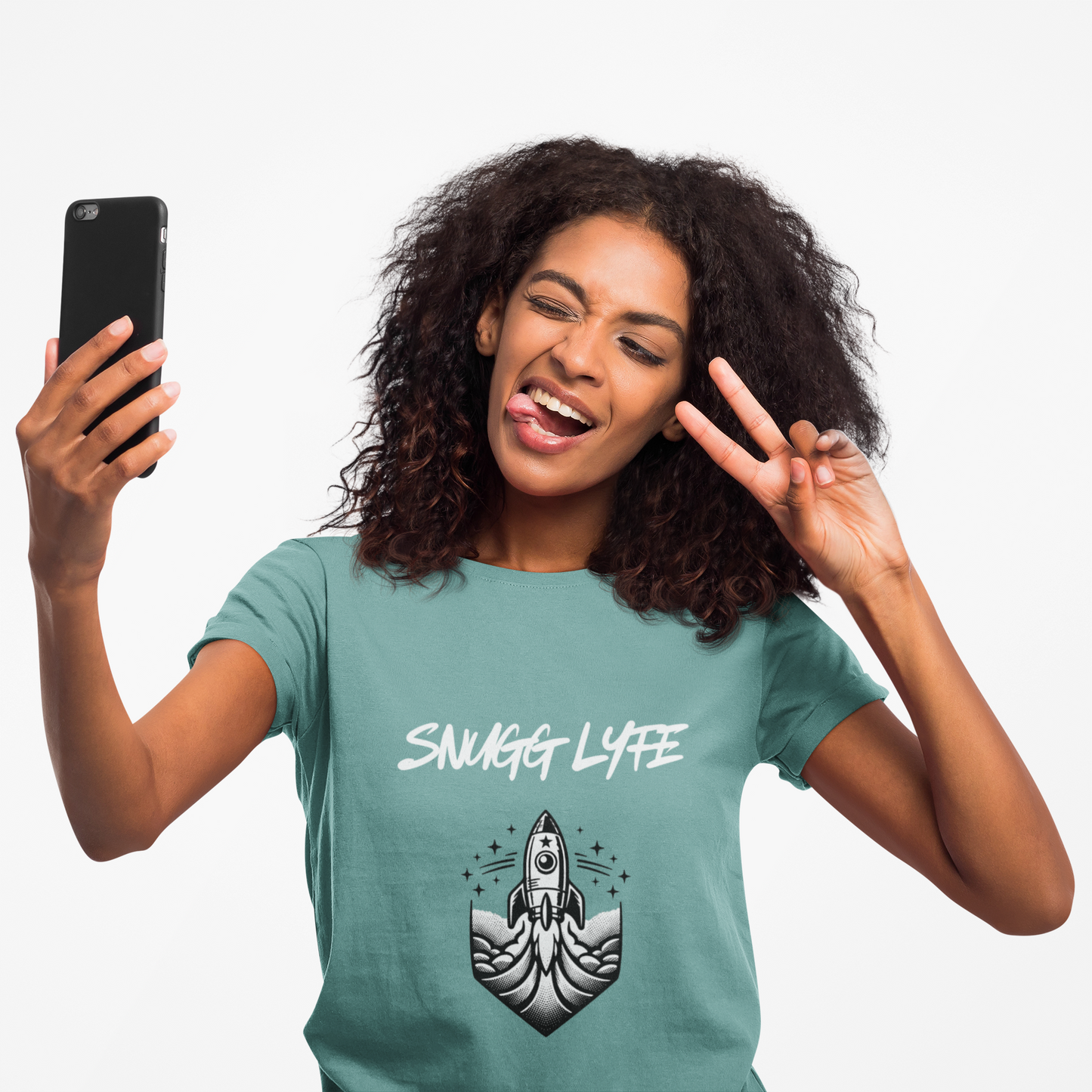 Snugg Lyfe Rocket Tee — Vintage Space Graphic T-Shirt