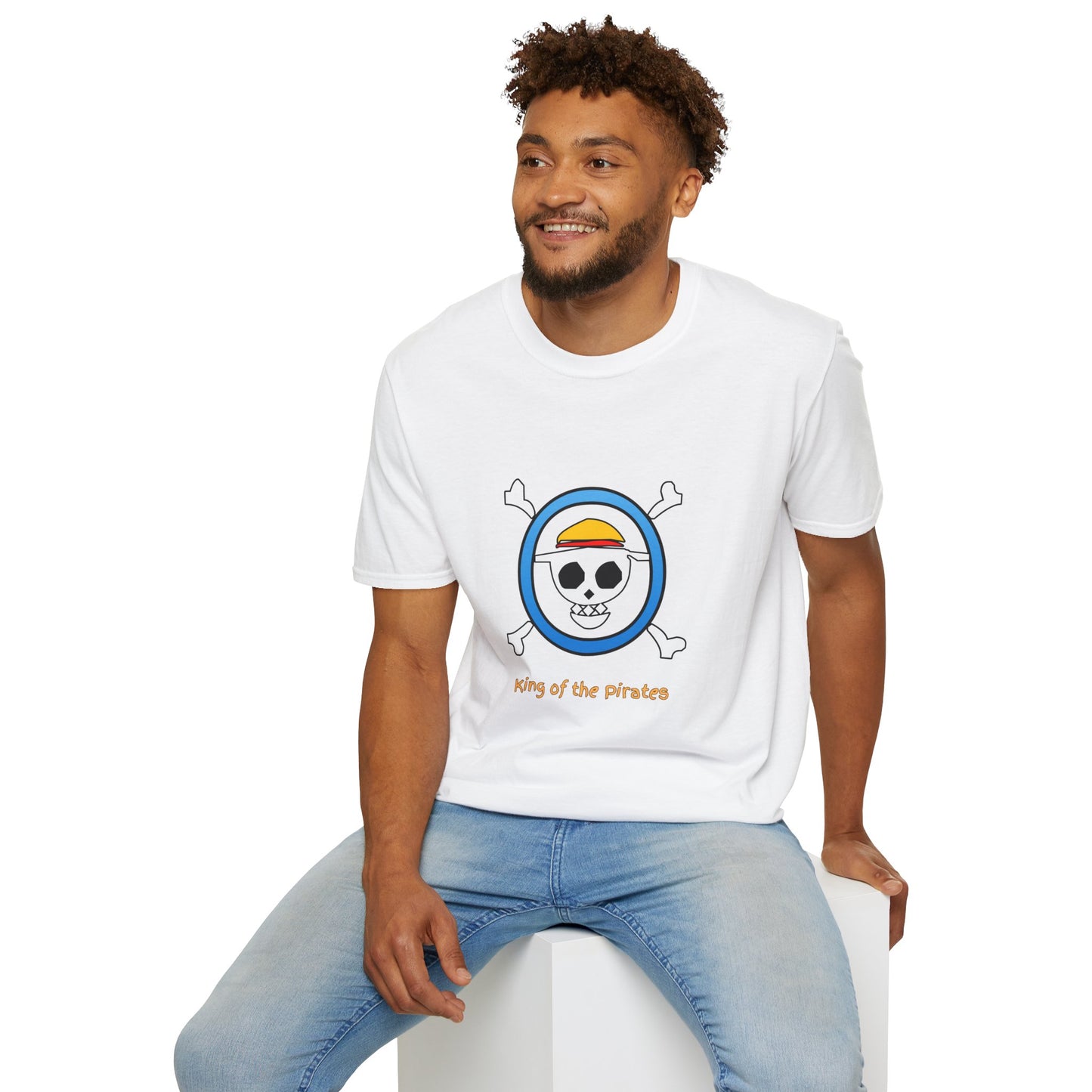 Playful Luffy Inspired Graphic Tee for Casual Wear, Perfect for Fans, Gift for Birthdays, Fun Statement Shirt, Unisex Tee, Novelty Gift