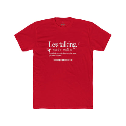 Action Motivational Tee, Unisex Cotton Crew Shirt, Inspirational Top, Casual Wear, Gift for Creatives, Everyday Essentials