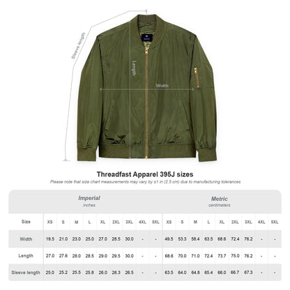 Eco-Friendly Embroidered Bomber Jacket | Sustainable Fashion | Streetwear Style | Perfect Gift for Him/Her | Fall/Winter Outerwear | [...]