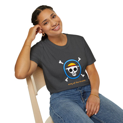 Playful Luffy Inspired Graphic Tee for Casual Wear, Perfect for Fans, Gift for Birthdays, Fun Statement Shirt, Unisex Tee, Novelty Gift
