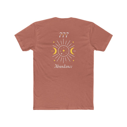 Lucky 777 Abundance Tee — Moon & Sun Spiritual Graphic T-Shirt