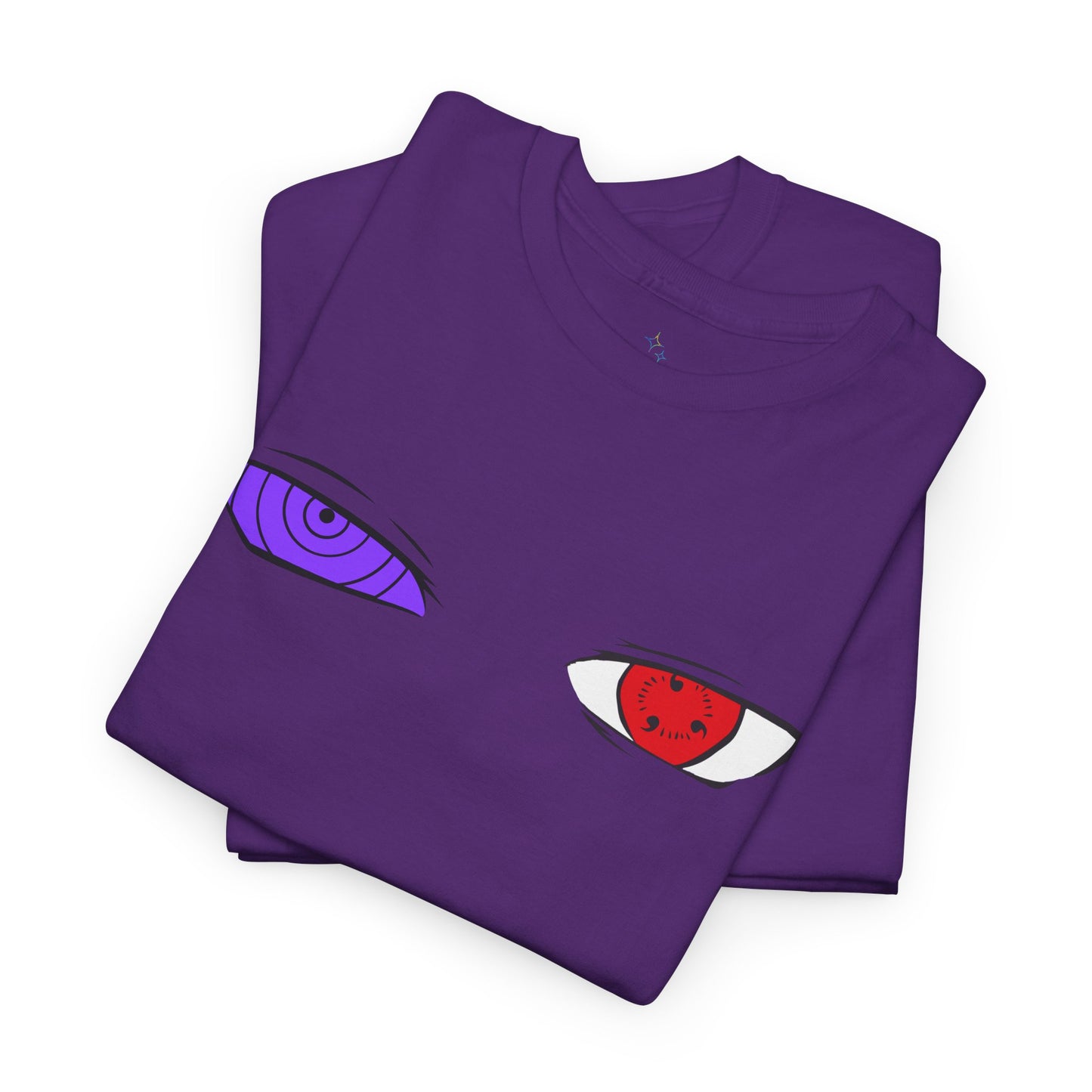 Mystical Eyes Unisex Heavy Cotton Tee, Graphic T-Shirt, Anime Tee, Casual Wear, Gift for Anime Fans, Streetwear Style