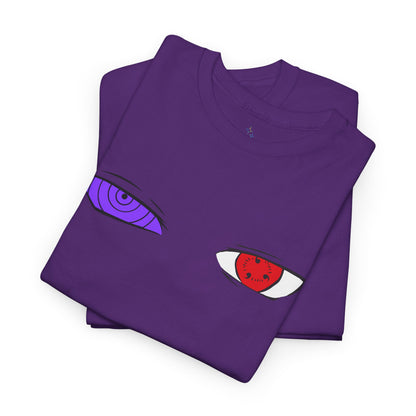 Mystical Eyes Unisex Heavy Cotton Tee, Graphic T-Shirt, Anime Tee, Casual Wear, Gift for Anime Fans, Streetwear Style