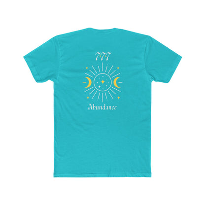 Lucky 777 Abundance Tee — Moon & Sun Spiritual Graphic T-Shirt