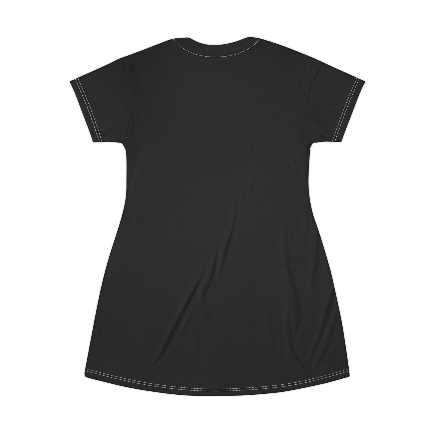 Mom Life T-Shirt Dress – Casual Black Graphic Dress for Moms