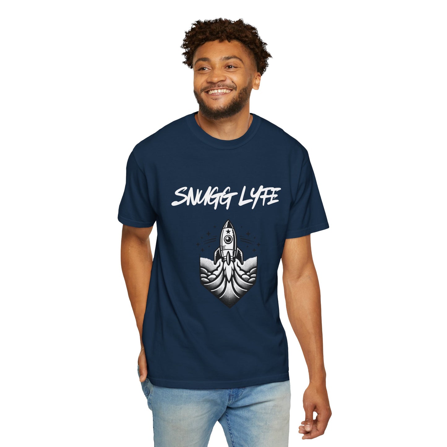 Snugg Lyfe Rocket Tee — Vintage Space Graphic T-Shirt