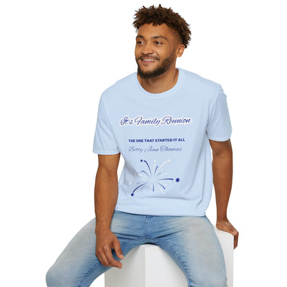 Family Reunion Softstyle T-Shirt, Unisex Family Shirt, Family Gathering Tee, Personalised Family Event Tee, Family Reunion Outfit, [...]