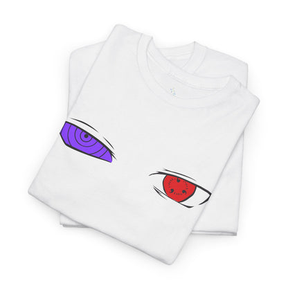 Mystical Eyes Unisex Heavy Cotton Tee, Graphic T-Shirt, Anime Tee, Casual Wear, Gift for Anime Fans, Streetwear Style