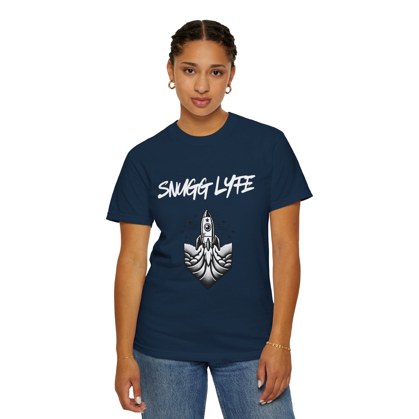Snugg Lyfe Rocket Tee — Vintage Space Graphic T-Shirt