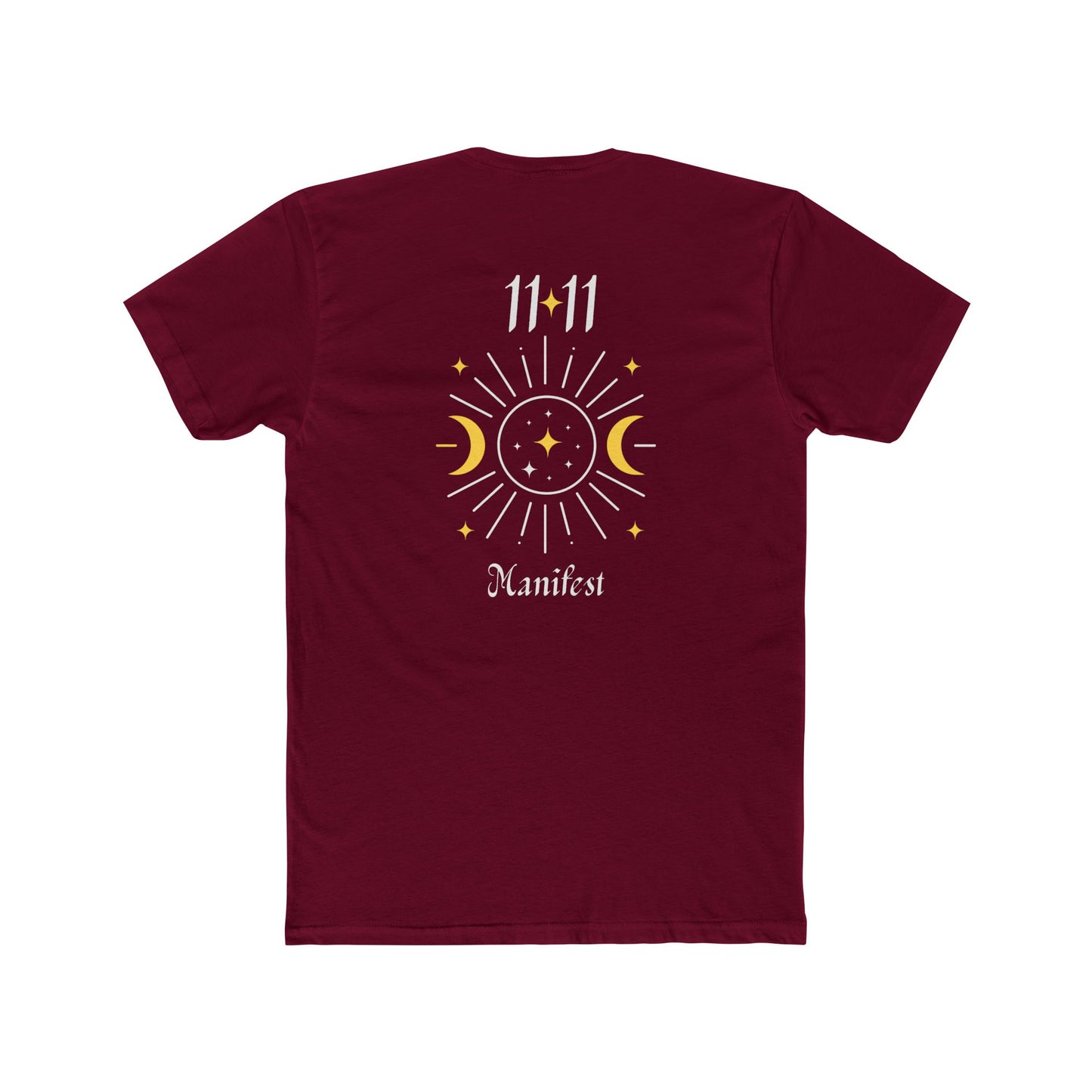 11:11 Manifest Tee — Spiritual Moon & Sun Graphic T-Shirt