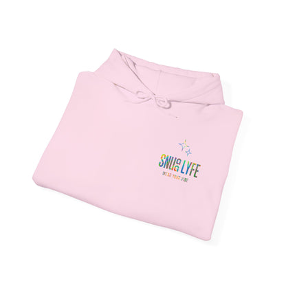 Snugg Lyfe Hooded Sweatshirt, Unisex Hoodie for Comfort, Casual Wear, Perfect Gift for Friends, Cozy Layer for Anytime, Chill Vibes