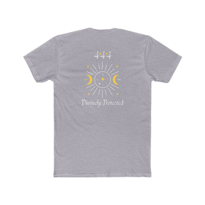 Divinely Protected Crew Tee — Moon & Sun Spiritual Graphic T-Shirt