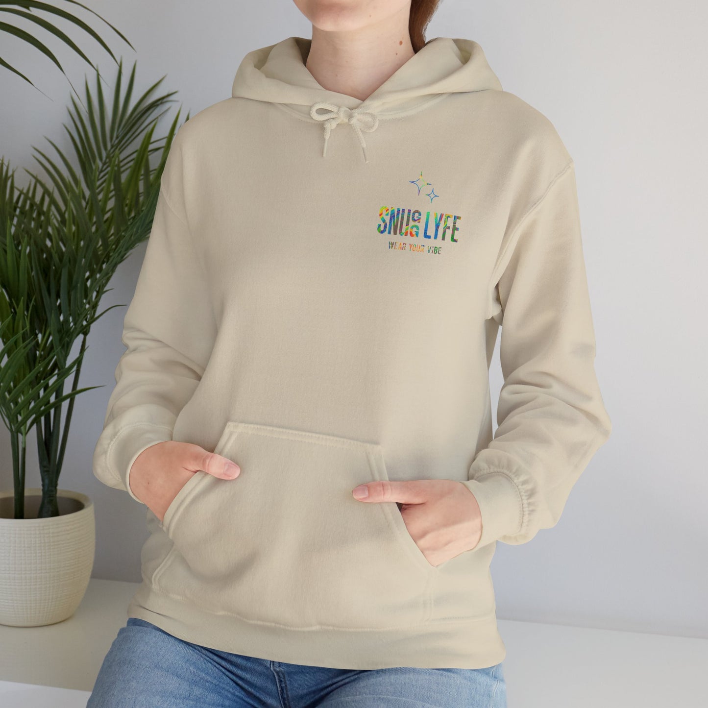 Snugg Lyfe Hooded Sweatshirt, Unisex Hoodie for Comfort, Casual Wear, Perfect Gift for Friends, Cozy Layer for Anytime, Chill Vibes