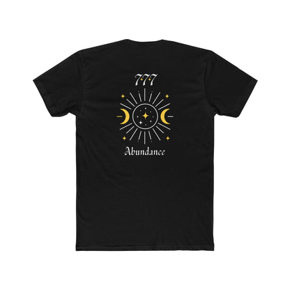 Lucky 777 Abundance Tee — Moon & Sun Spiritual Graphic T-Shirt