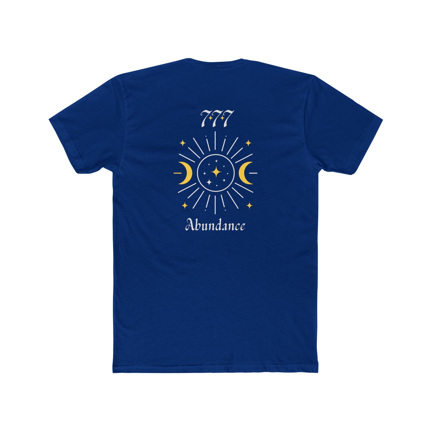 Lucky 777 Abundance Tee — Moon & Sun Spiritual Graphic T-Shirt