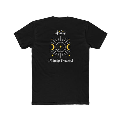 Divinely Protected Crew Tee — Moon & Sun Spiritual Graphic T-Shirt