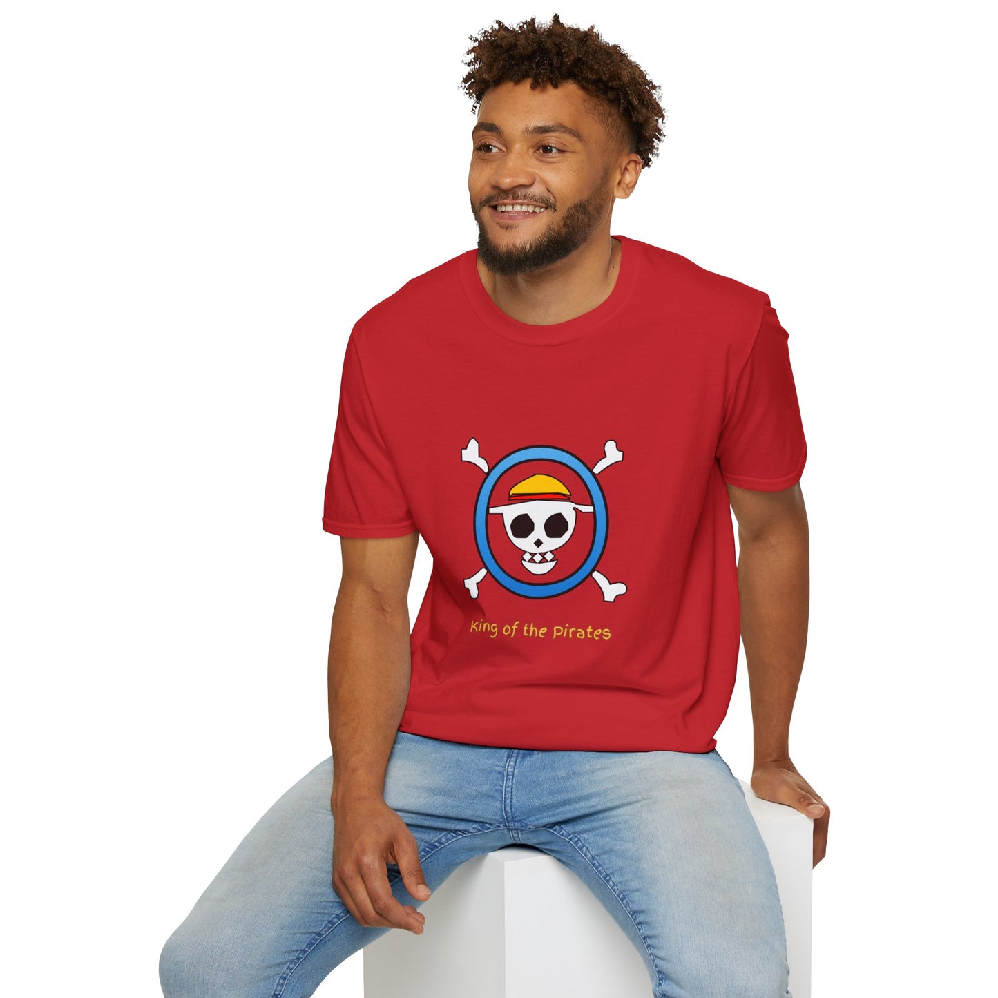 Playful Luffy Inspired Graphic Tee for Casual Wear, Perfect for Fans, Gift for Birthdays, Fun Statement Shirt, Unisex Tee, Novelty Gift