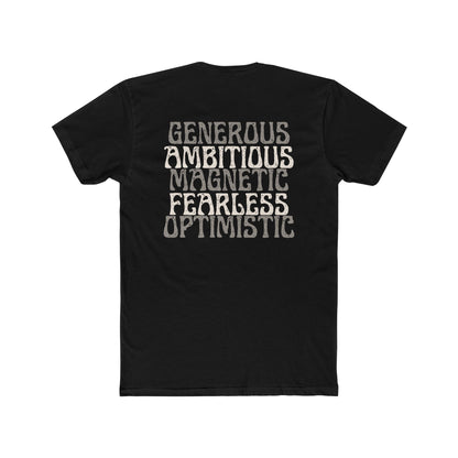 Leo Zodiac Crew Tee - Unisex Cotton T-Shirt, Astrology Gift, Horoscope Tee, Birthday Shirt, Motivational Apparel