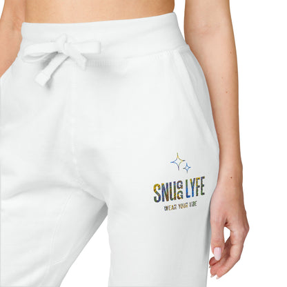 Cozy Embroidered Unisex Fleece Sweatpants | Perfect for Lounging, Athleisure or Gifts, Casual Comfort, Holiday Style