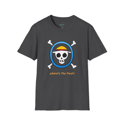 Playful Luffy Inspired Graphic Tee for Casual Wear, Perfect for Fans, Gift for Birthdays, Fun Statement Shirt, Unisex Tee, Novelty Gift